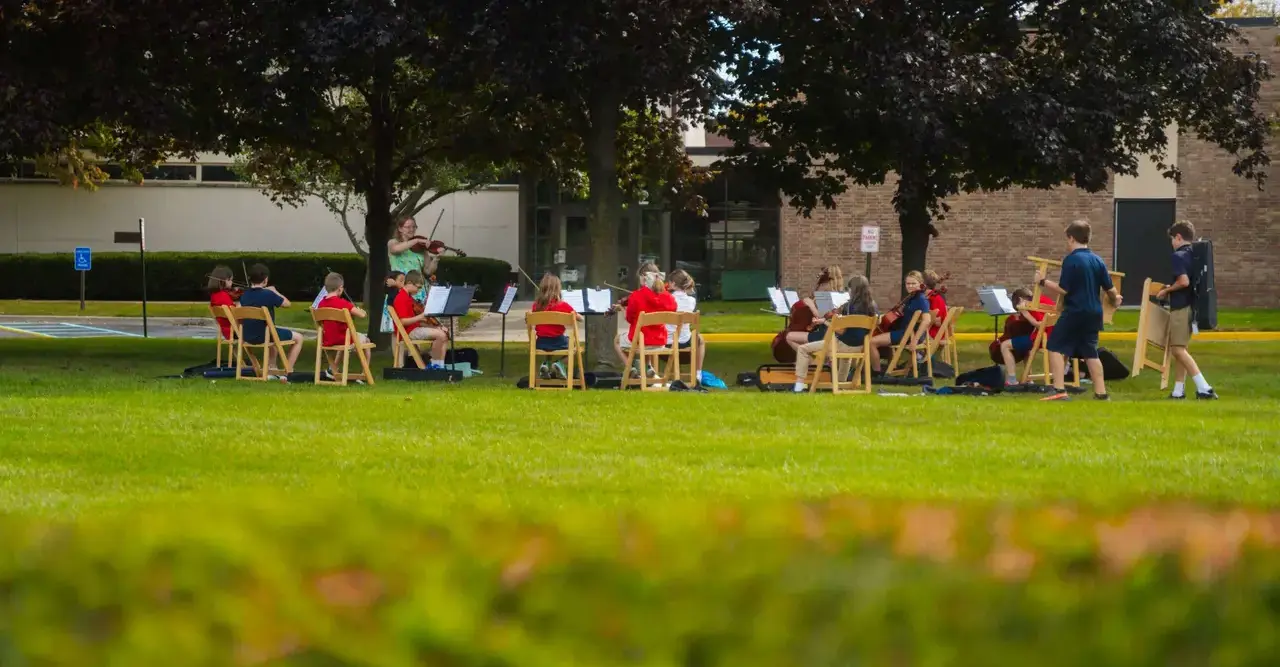 Lower school strings class
