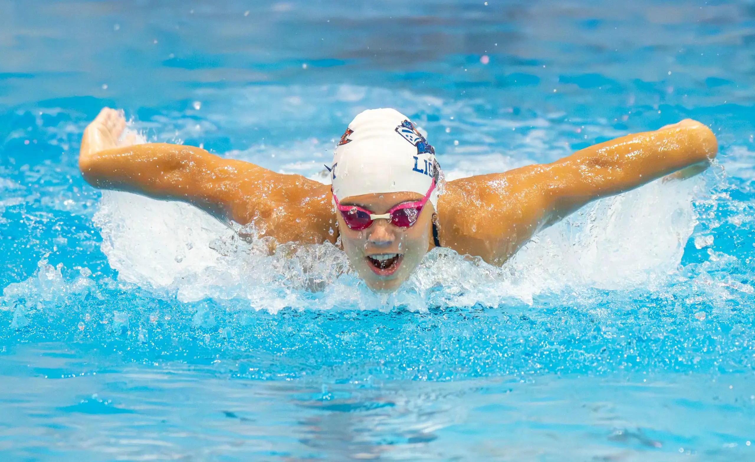 Female swimmer butterfly