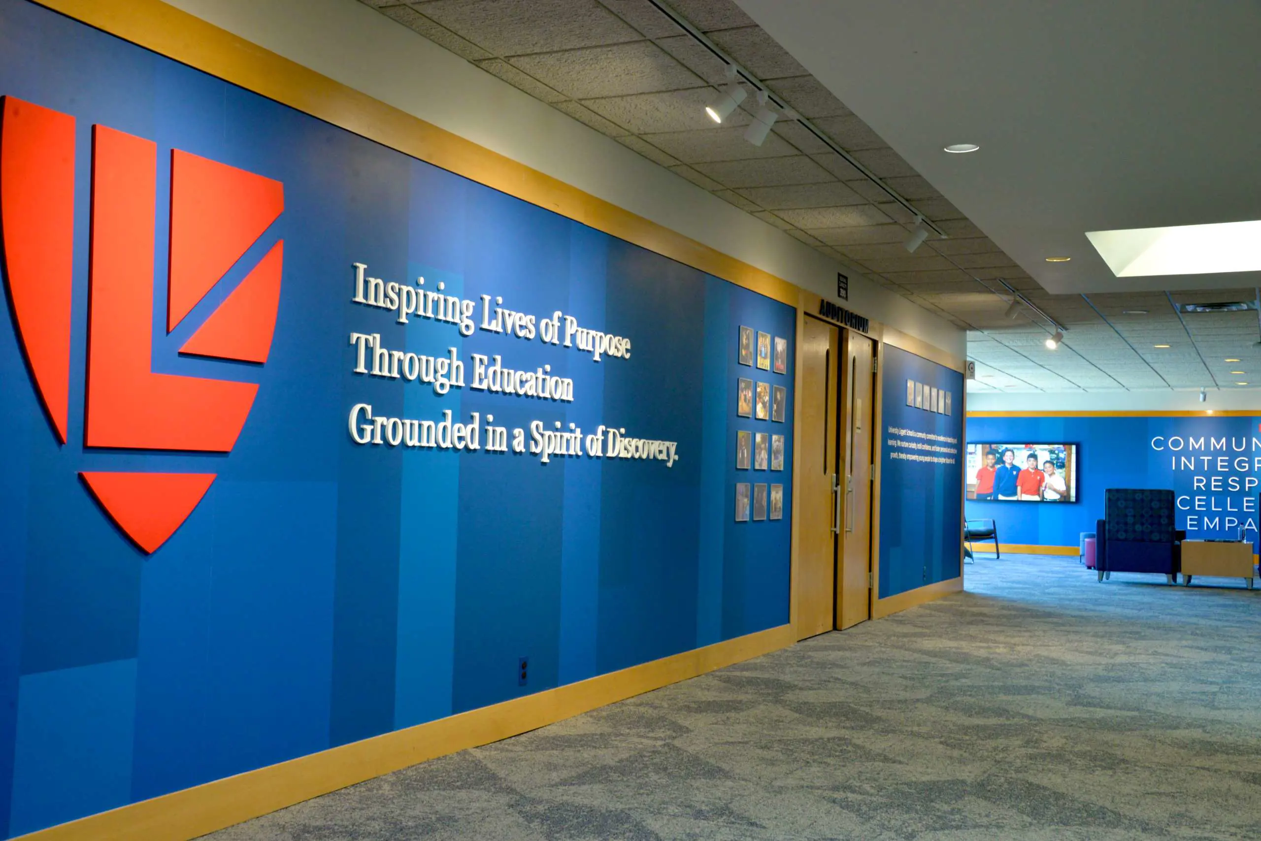 ULS shield in the lobby