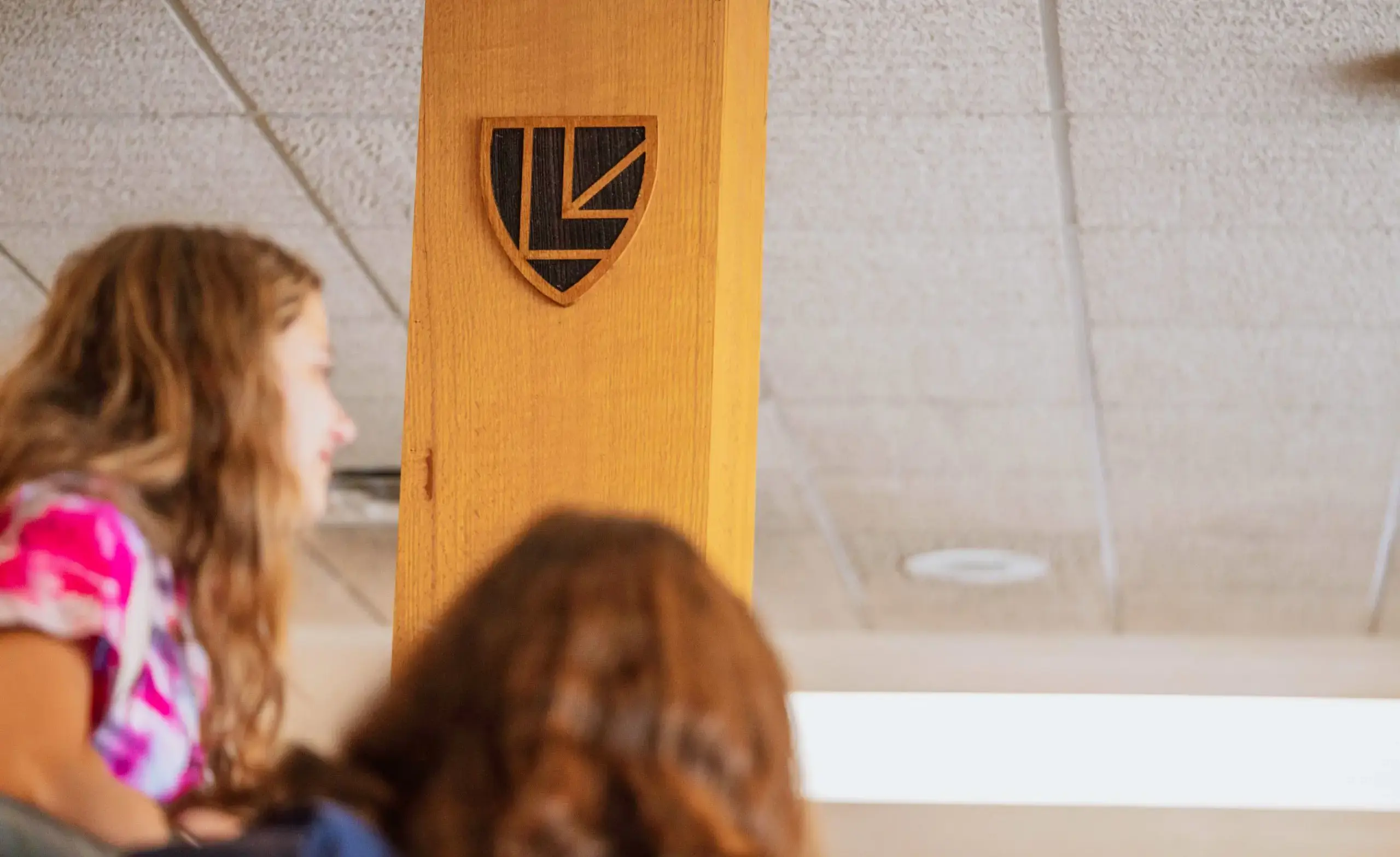 ULS shield logo in the lobby